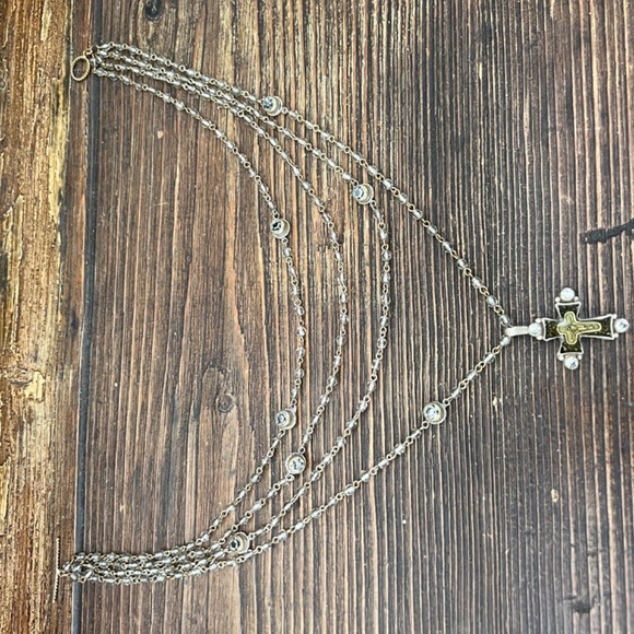 Virgins Saints and Angels  Multi Strand Crystal Gemstone and Rhinestone Rosary - Picture 2 of 12